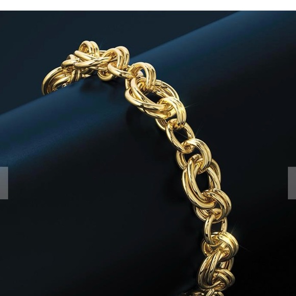 Elegant Gold Chain Bracelet from Stauer - Picture 1 of 6